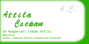 attila csepan business card