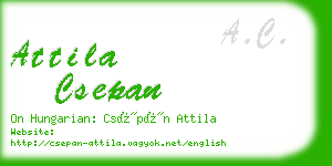 attila csepan business card